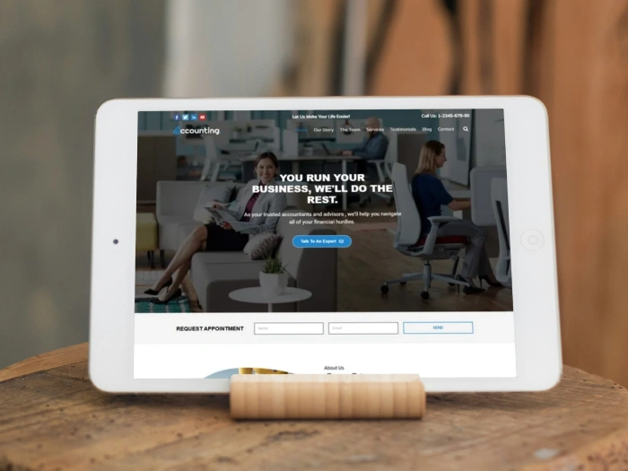 Accounting pro Nivora Kajabi Website Theme