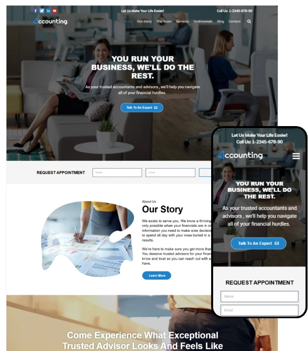 Accounting WordPress Theme for Financial Experts