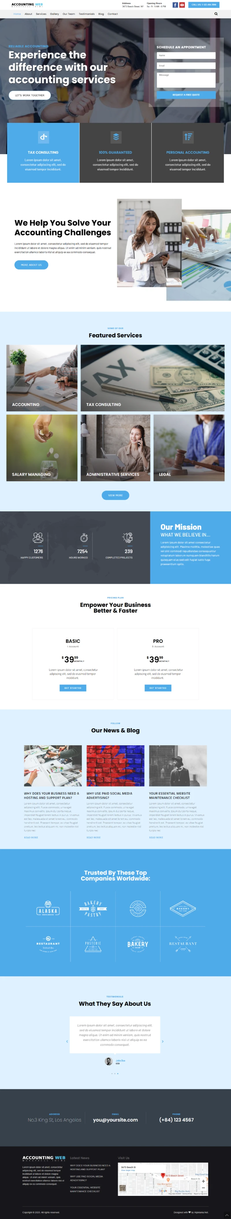 AccountingWeb WordPress Template Home Page