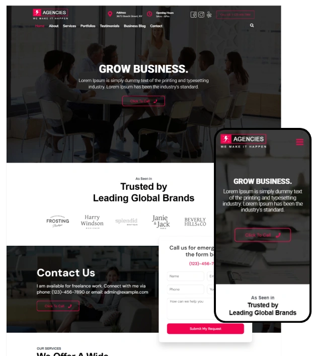 Modern Solution: Premium Agencies WordPress Theme