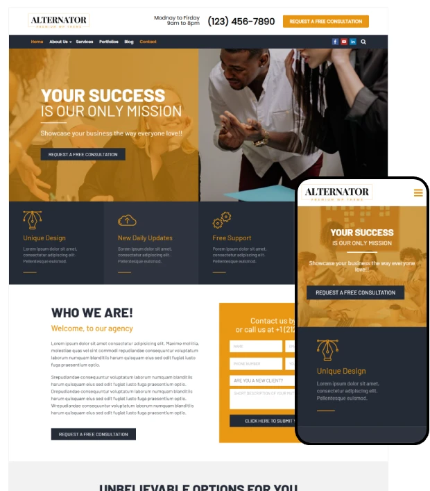 Alternator Multi-Purpose WordPress Theme