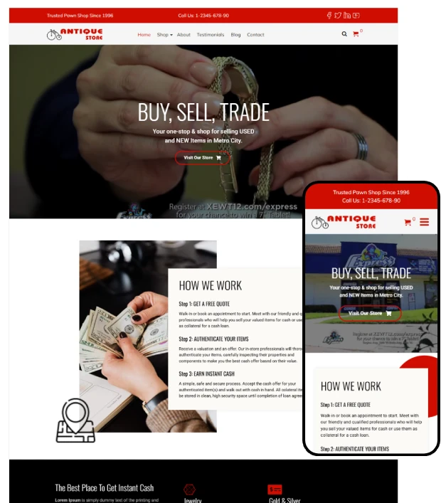 Antique Store WordPress Theme