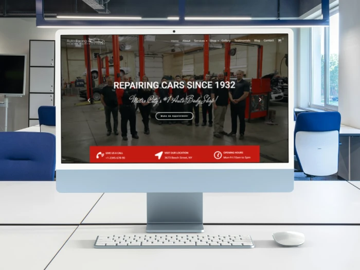 Auto Racing WordPress- Website Theme