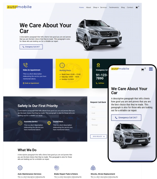 Automobile WordPress Theme