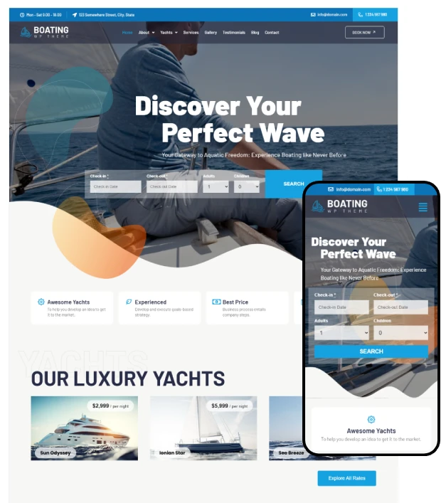 Boating WordPress Theme