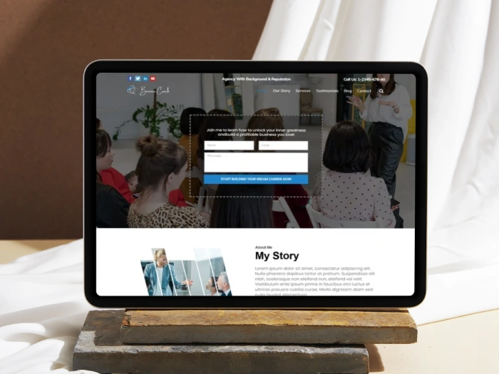 Business Coach Pro Nivora Kajabi Website Theme