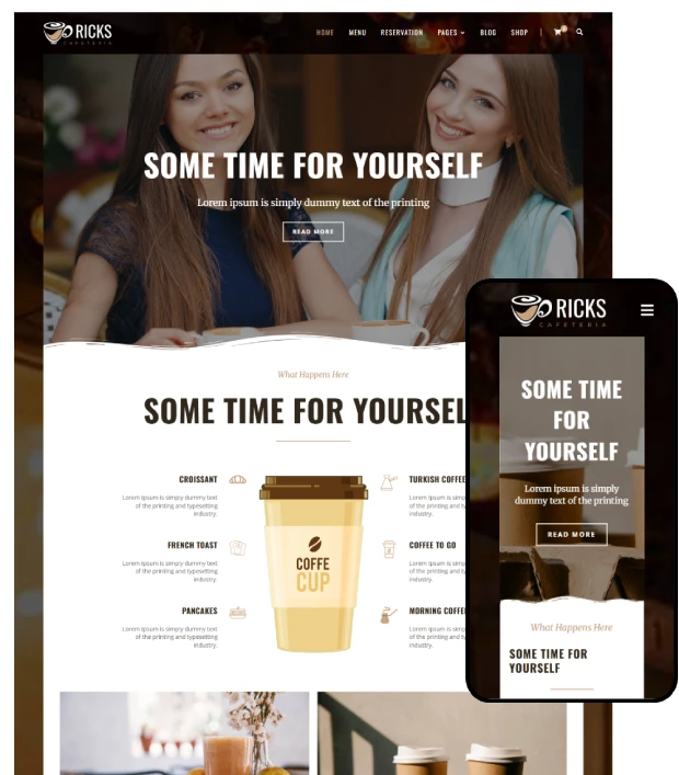Cafeteria WordPress Theme
