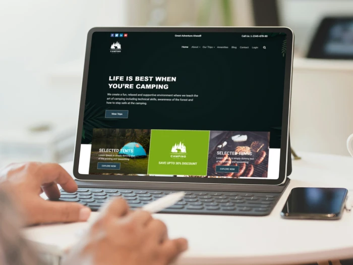 Camping  WordPress- Website Theme