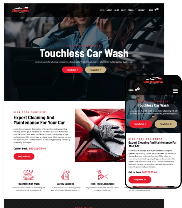 The Best Car Wash WordPress Theme for Your Business