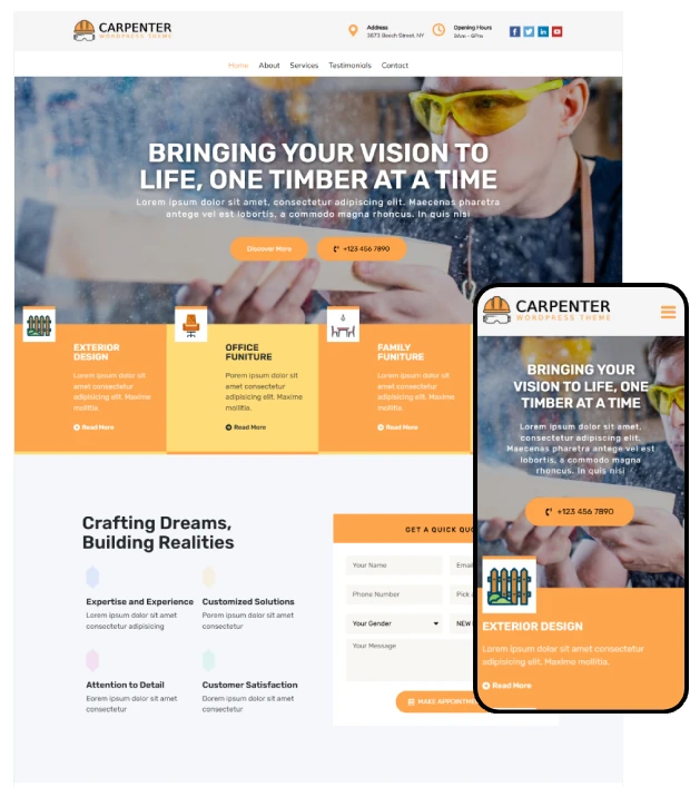 Carpenter WordPress Theme