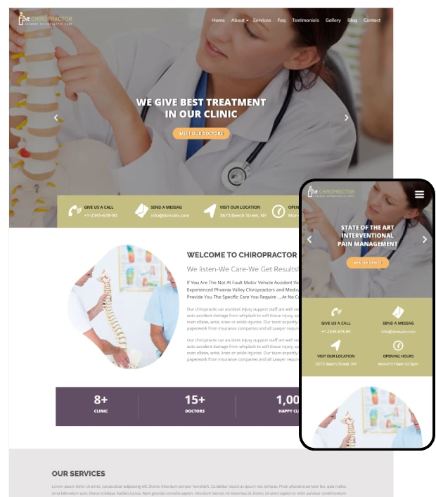 Chiropractor Business Theme