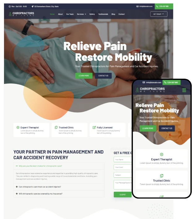 Chiropractors WordPress Theme