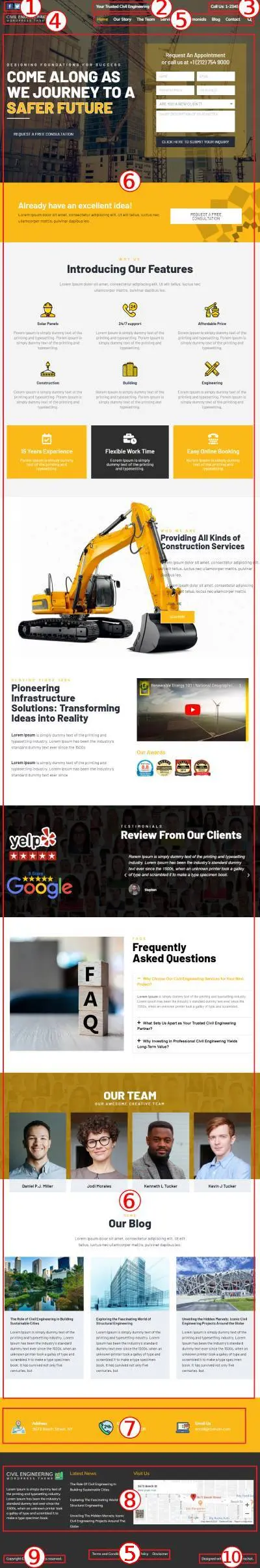 Civil Engineering Premium WordPress Theme Documentation