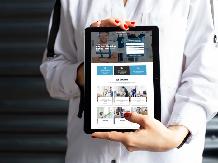 Cleaning Service Nivora Kajabi Website Theme