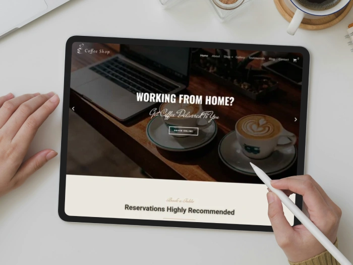 CoffeeShop Pro Nivora Kajabi Website Theme