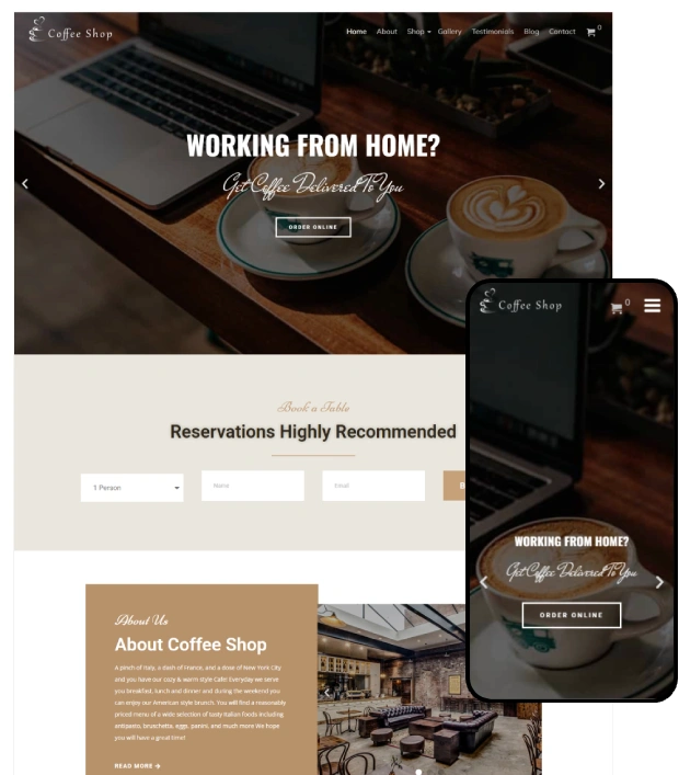 Coffee Shop WordPress Theme – CoffeeShop Pro