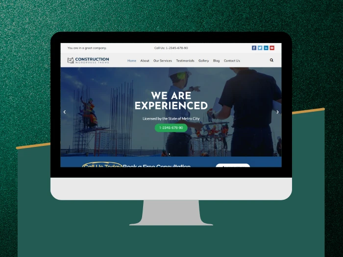 Construction WordPress- Website Theme