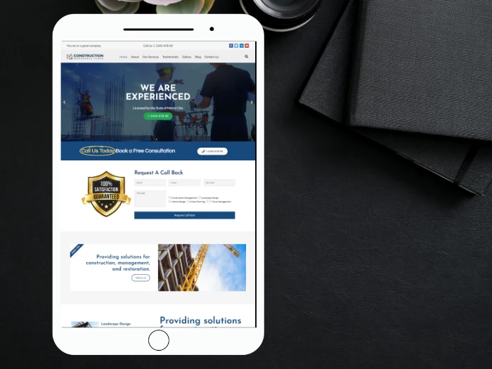Construction Nivora Kajabi Website Theme