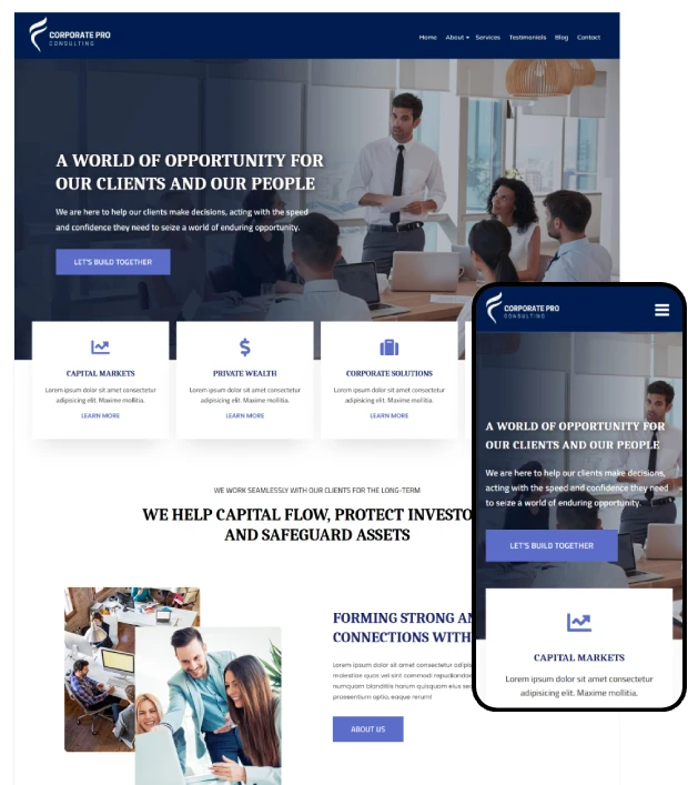 CorporatePro Business WordPress Theme