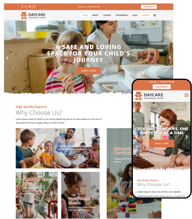 DayCare WordPress Theme