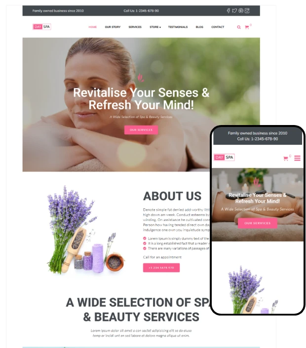 DaySpa WordPress Theme