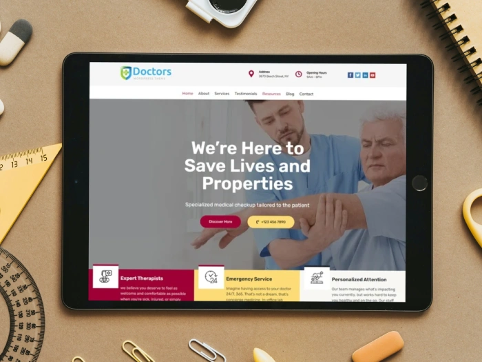 Doctors Pro Nivora Kajabi Website Theme