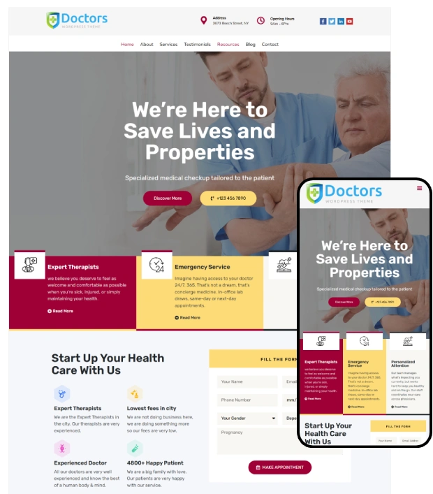 Doctors Pro: A Premium Medical WordPress Theme