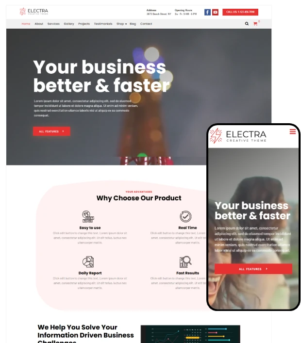 Electra - The Ultimate Creative WordPress Theme