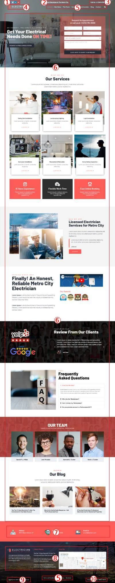 Electrician Premium WordPress Theme Documentation