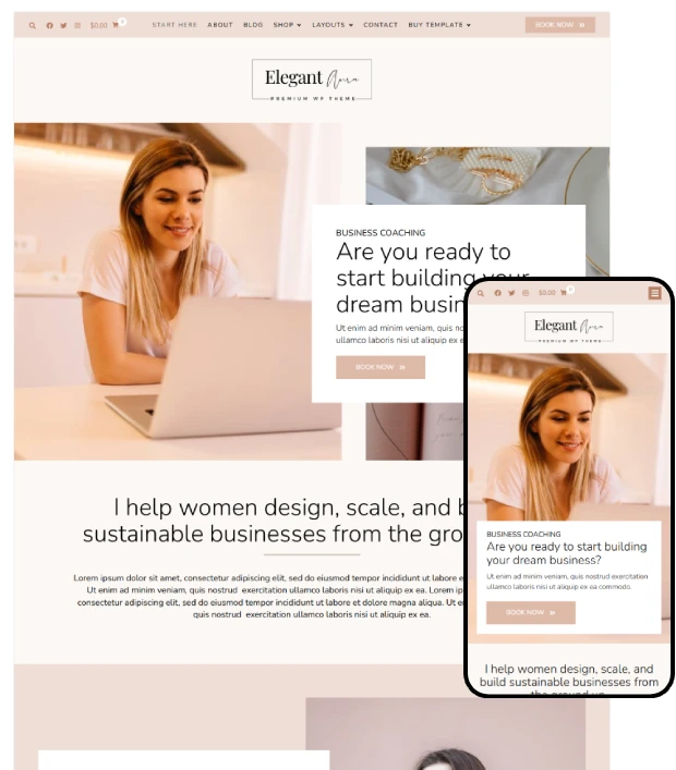 Elegant Aura - WooCommerce Elementor Blog Theme