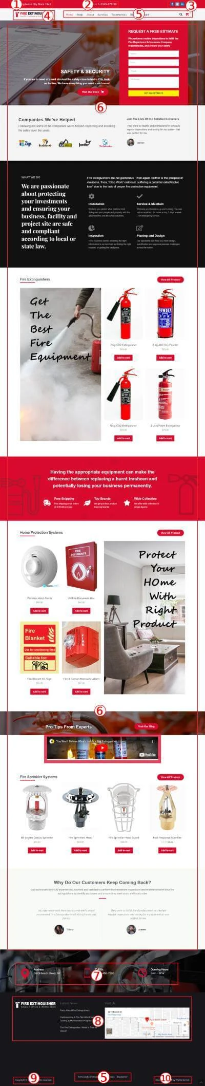 Fire Extinguisher Premium WordPress Theme Documentation