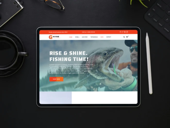 Fishing WordPress- Website Theme