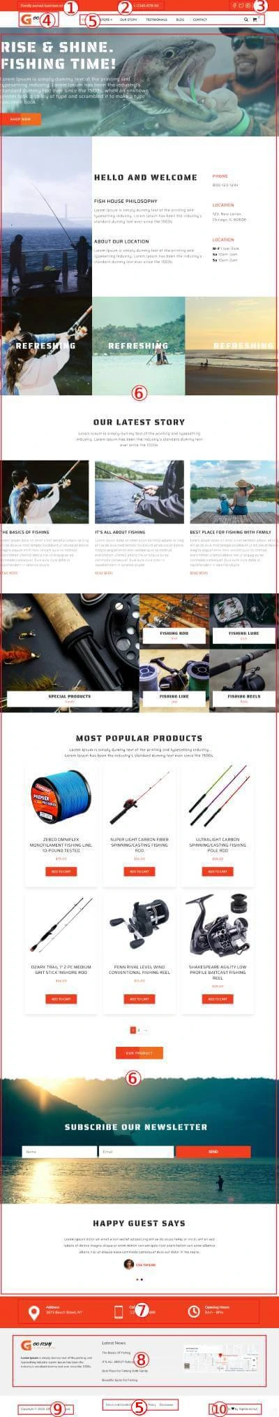Fishing Premium WordPress Theme Documentation