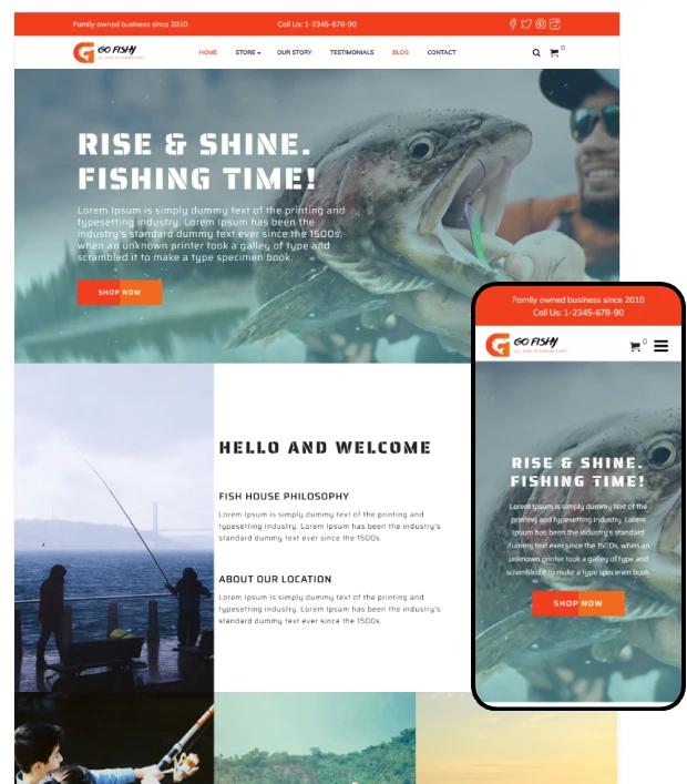Fishing WordPress Theme