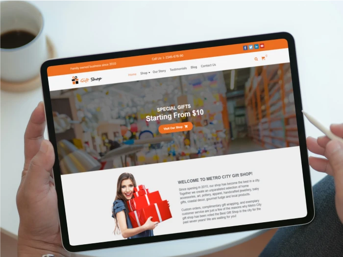 Gift Shop Pro Nivora Kajabi Website Theme