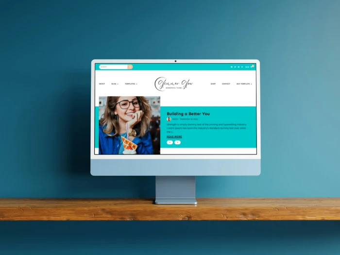 Glimmer Glow Nivora Kajabi Website Theme
