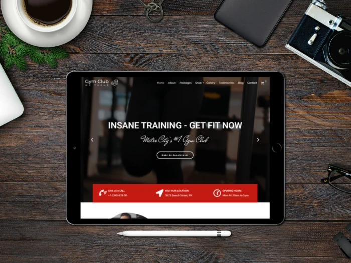 Gym Club Nivora Kajabi Website Theme