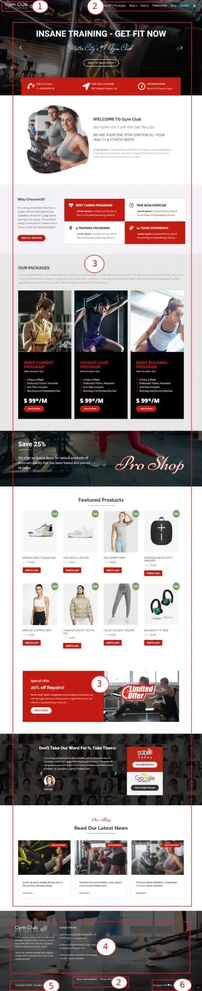 Gym Club Premium WordPress Theme Documentation