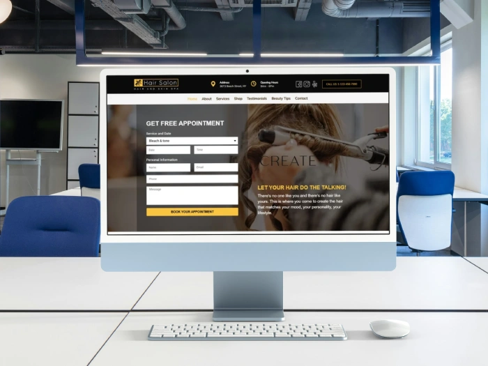 Hair Salon Pro WordPress- Website Theme