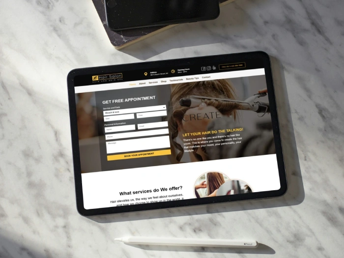 Hair Salon Pro Nivora Kajabi Website Theme