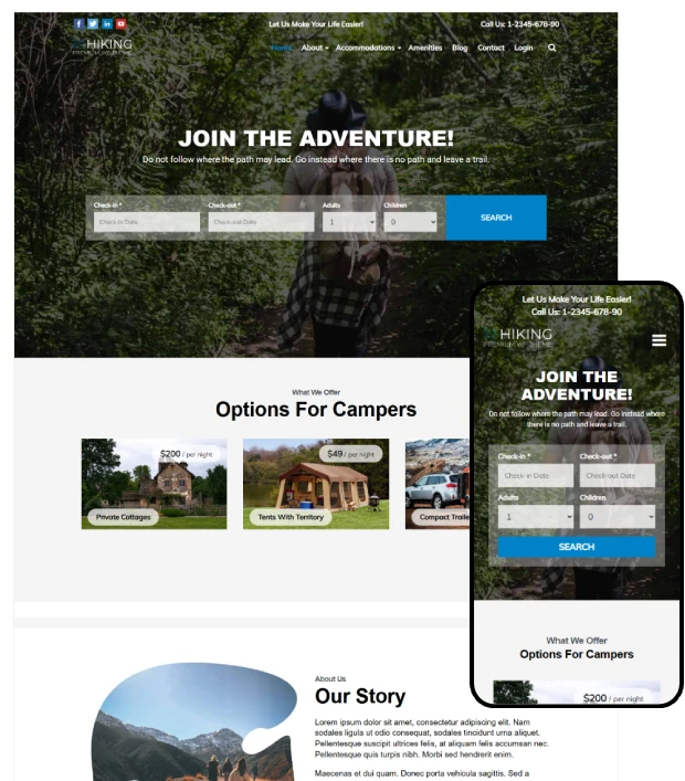 Hiking WordPress Theme
