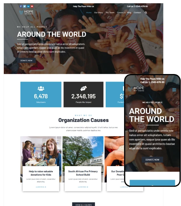 Hope - Non Profit WordPress Theme