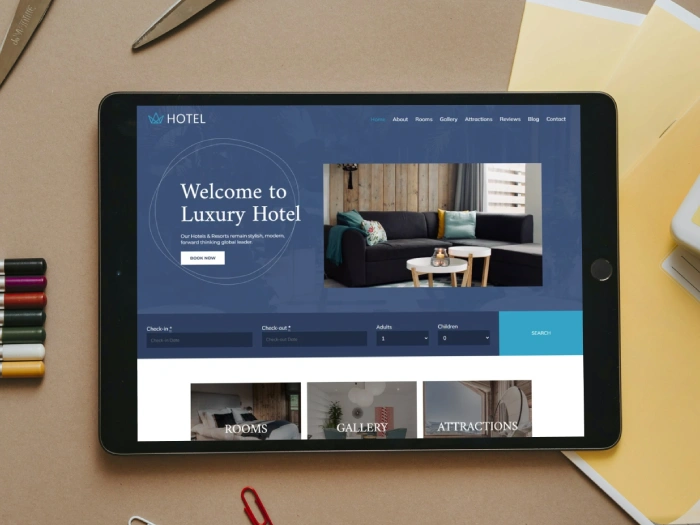 Hotel Pro Nivora Kajabi Website Theme