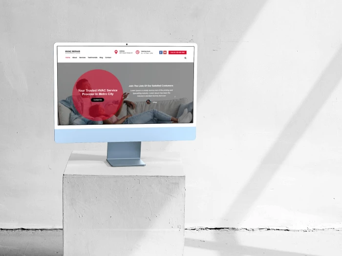 HVAC Repair WordPress- Website Theme