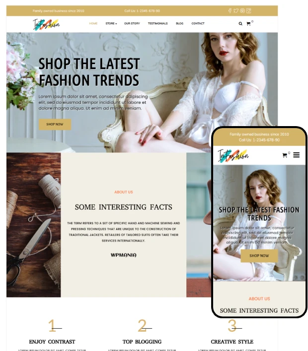 inFashion - Fashion & Lifestyle WooCommerce WP Theme