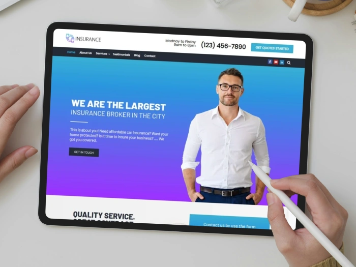 Insurance Pro Nivora Kajabi Website Theme