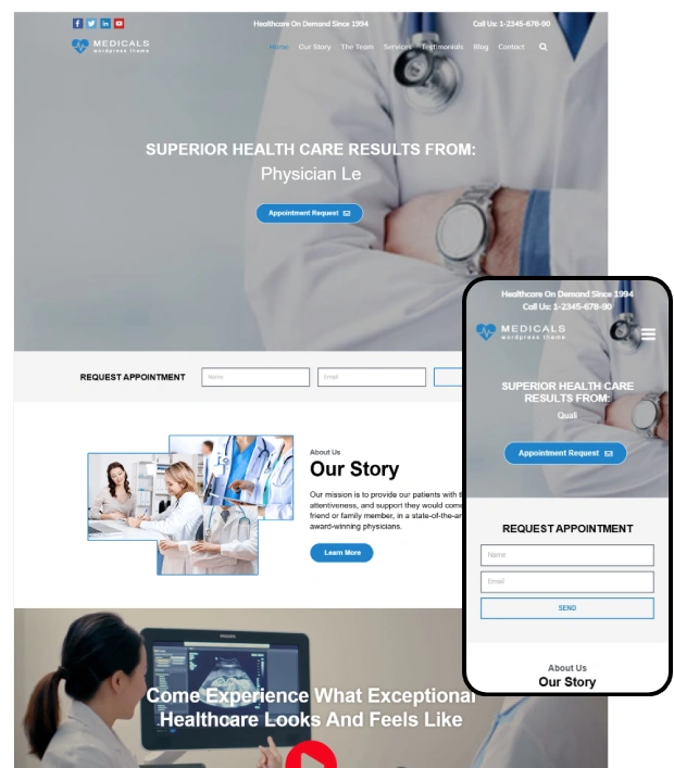 Medical WordPress Theme – Medicals Pro