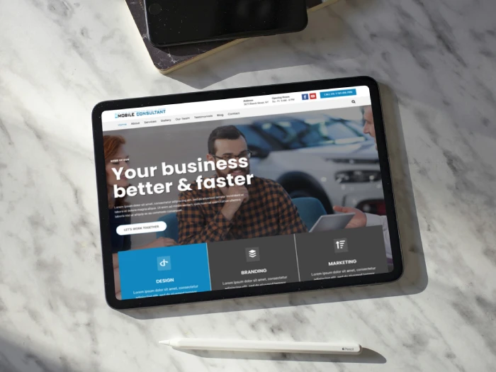 Mobile Consultant Nivora Kajabi Website Theme