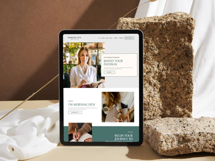 Morning Dew Nivora Kajabi Website Theme