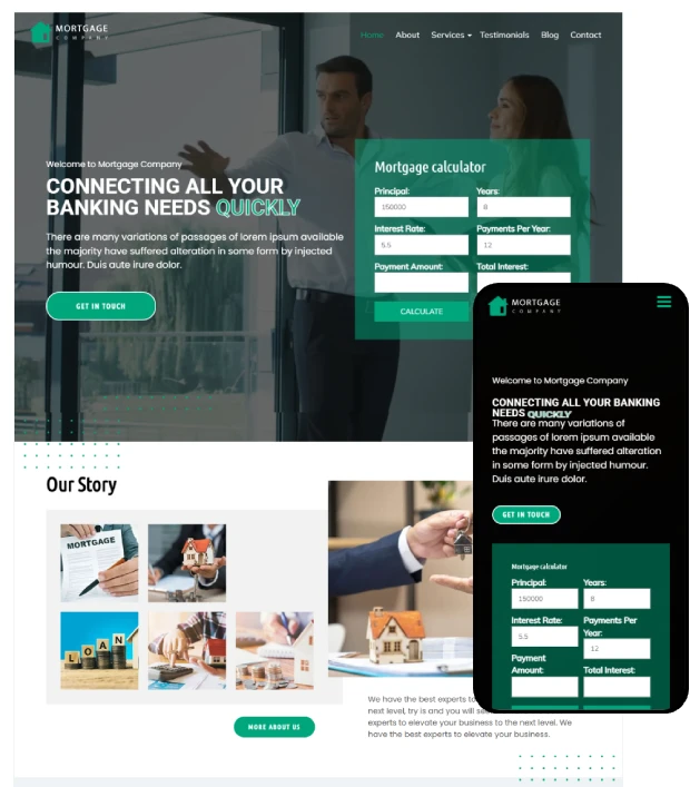Mortgage Company WordPress Theme